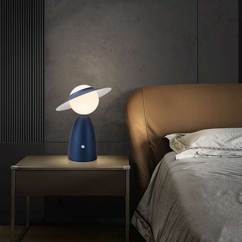 Modern Cordless LED Desk Lamp with Touch-Sensitive Control and Adjustable Color Temperature