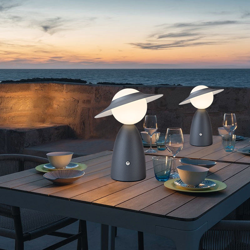 Modern Cordless LED Desk Lamp with Touch-Sensitive Control and Adjustable Color Temperature