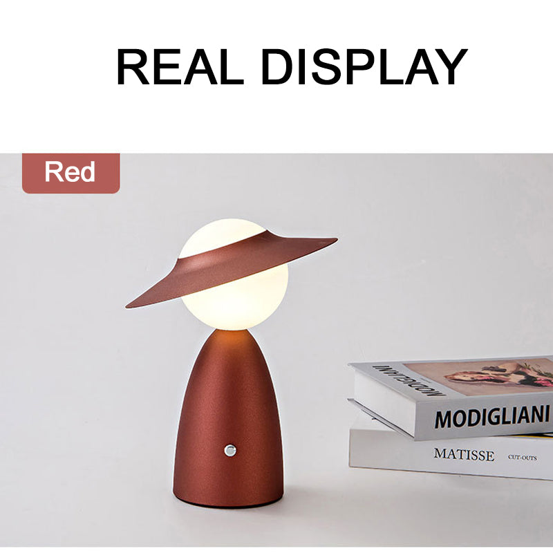 Modern Cordless LED Desk Lamp with Touch-Sensitive Control and Adjustable Color Temperature