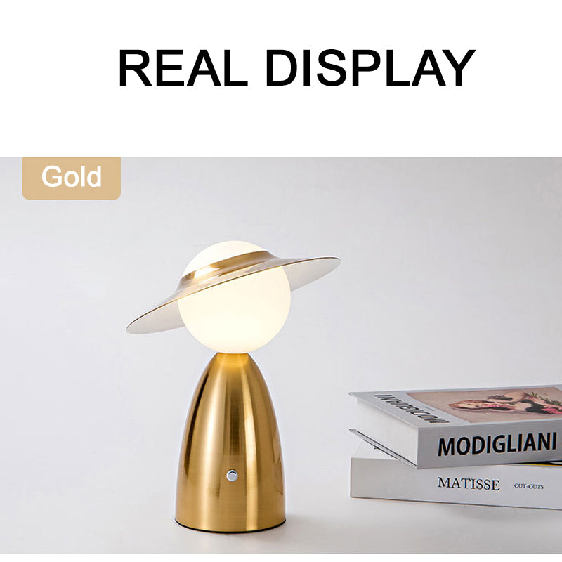Modern Cordless LED Desk Lamp with Touch-Sensitive Control and Adjustable Color Temperature