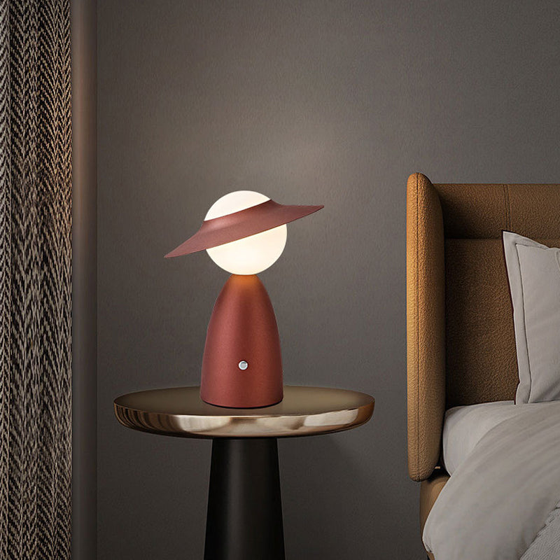 Modern Cordless LED Desk Lamp with Touch-Sensitive Control and Adjustable Color Temperature