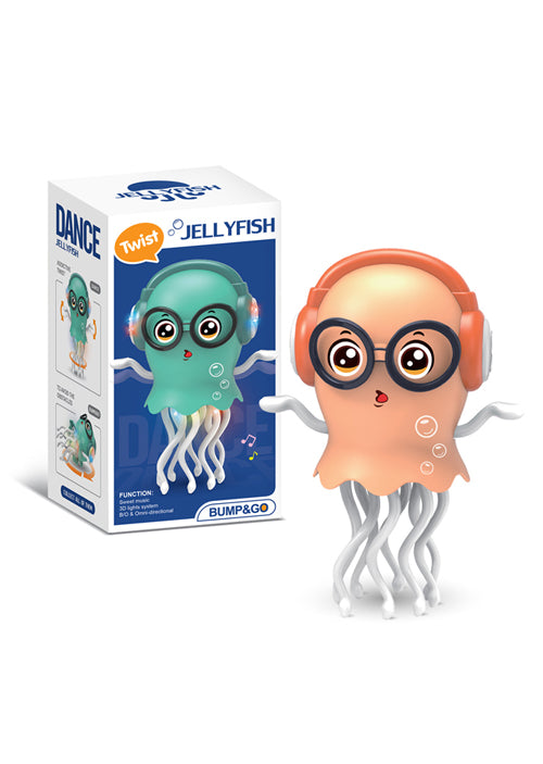 LED Light-Up Dancing Jellyfish Electric Kids Toy, Interactive Music and Motion Fun, USB Rechargeable, Non-Toxic ABS Material, Perfect for Toddlers and Children