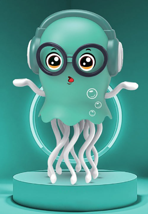 Smart Dancing Jellyfish Toy for Kids, Electric Music Toy with Lights, USB Rechargeable, Safe Eco-Friendly ABS Material, Engaging Interactive Fun, Ideal Gift for Children