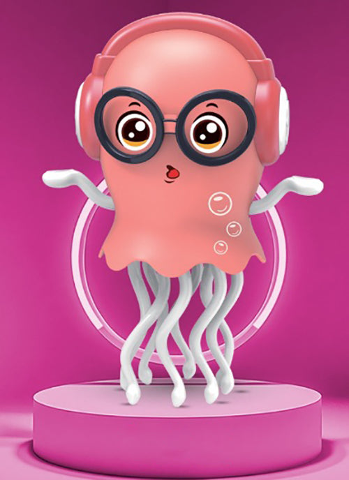 LED Light-Up Dancing Jellyfish Electric Kids Toy, Interactive Music and Motion Fun, USB Rechargeable, Non-Toxic ABS Material, Perfect for Toddlers and Children