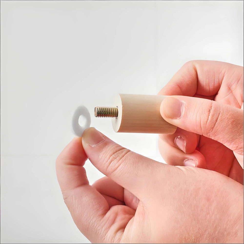 Montessori wooden music toy displayed in nursery room