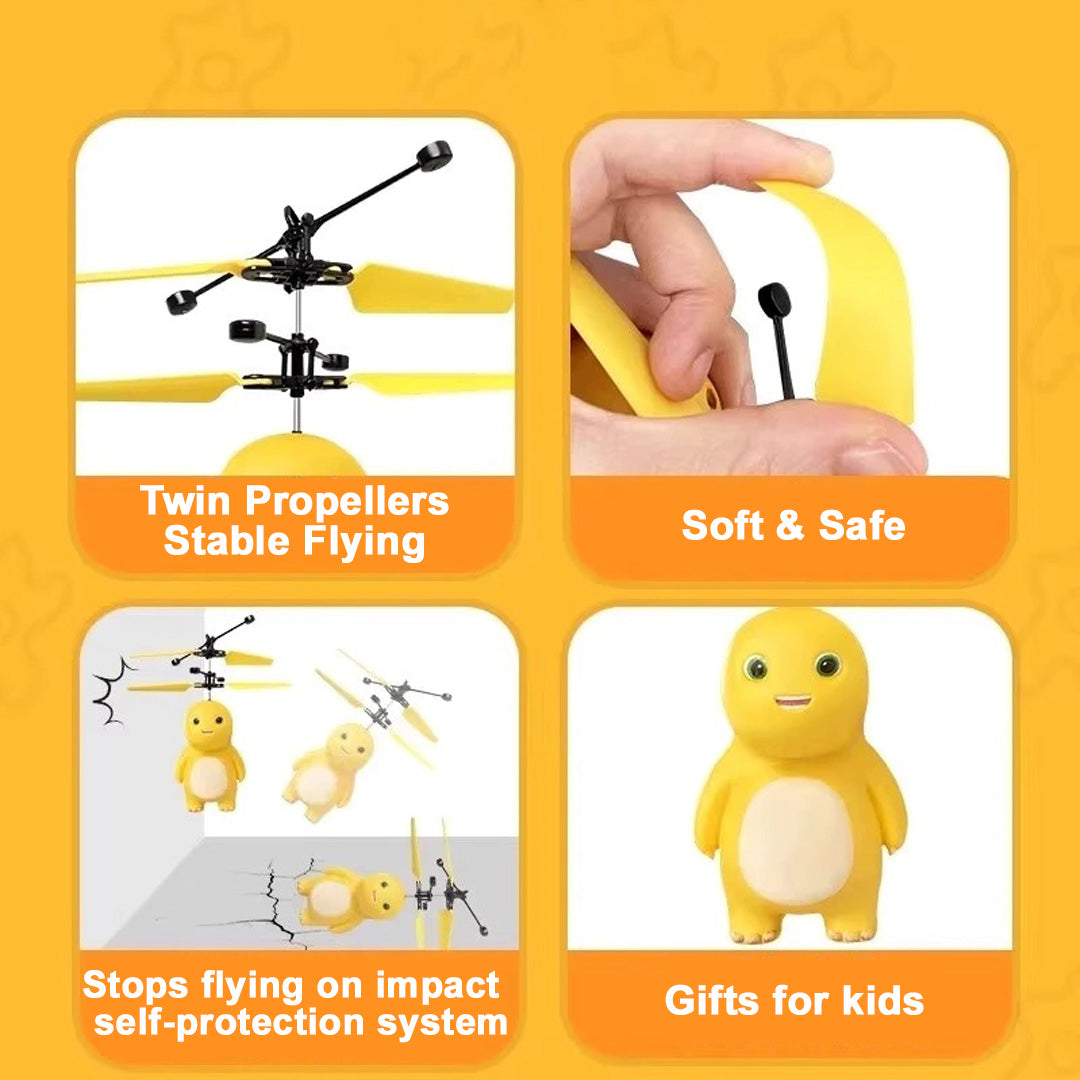 Remote-Controlled Flying Dragon Toy with Auto Power-Off and Gesture Control