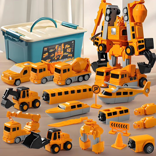 35-piece magnetic construction set for children, designed to spark imagination and independent thinking.