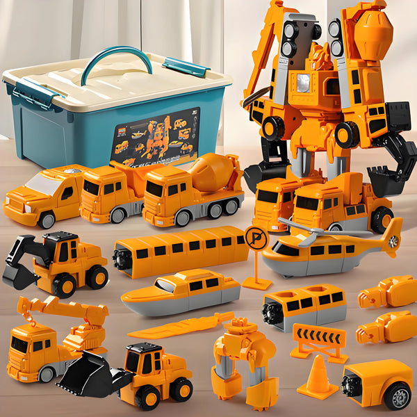 35-piece magnetic construction set for children, designed to spark imagination and independent thinking.