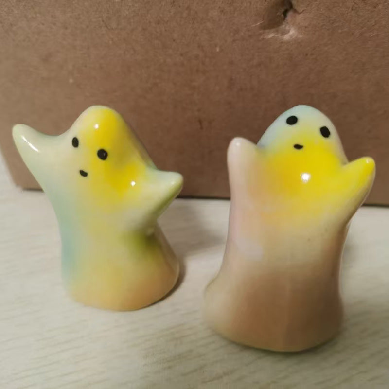 Handcrafted Ghost Figurine - Unique Pair, Randomly Selected