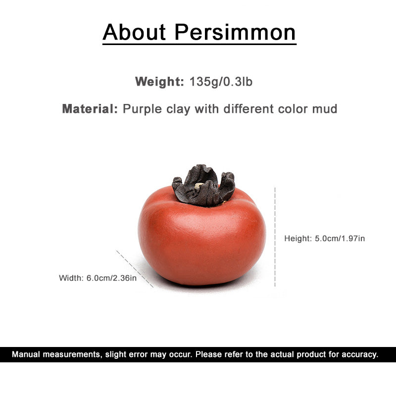 Handcrafted Purple Clay Persimmon