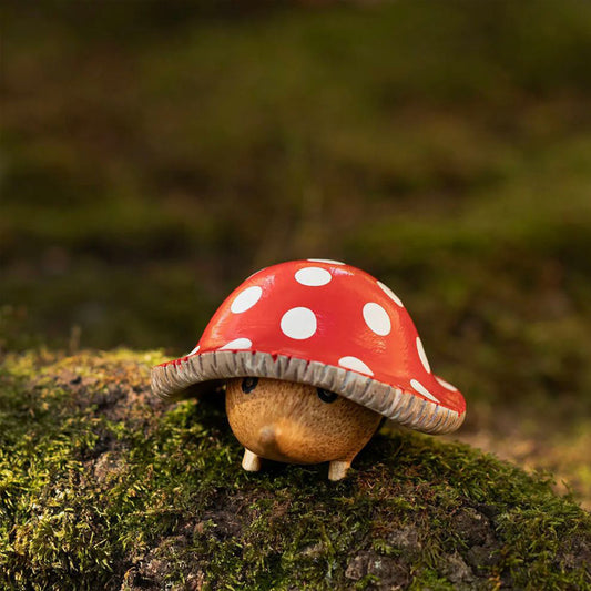 Mushroom & Hedgie Figurine