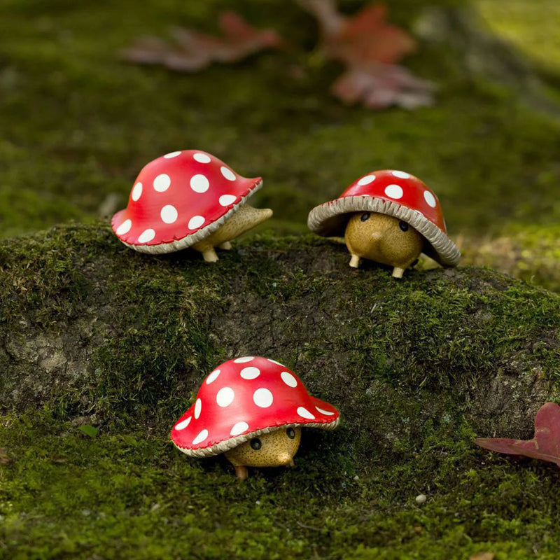 Mushroom & Hedgie Figurine