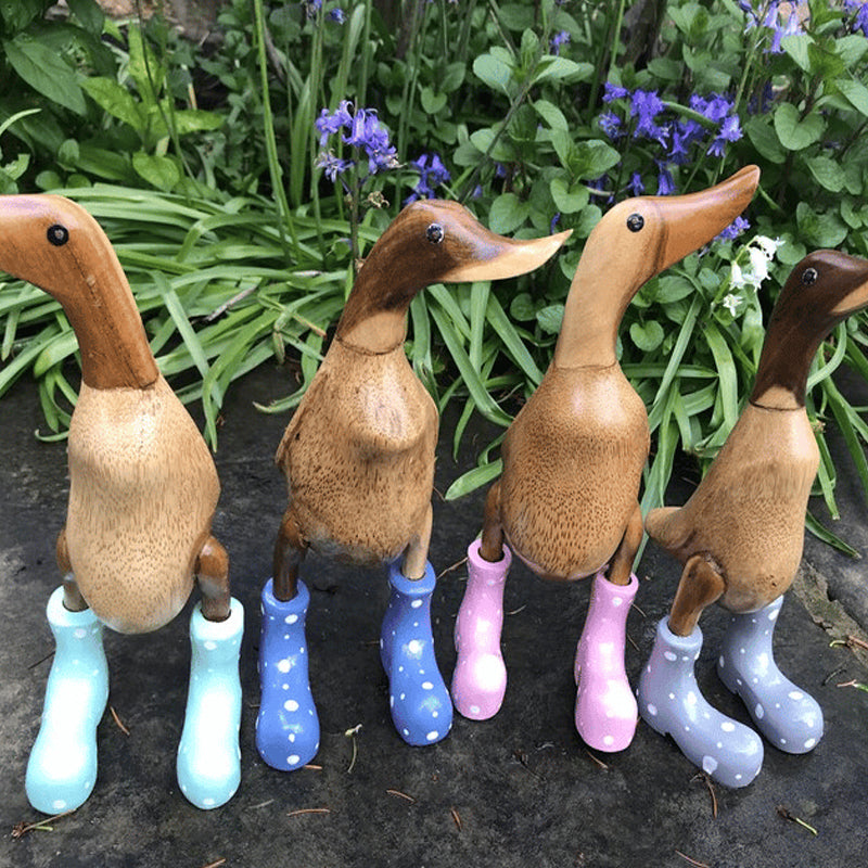 Spotted Wellies Garden Ducks