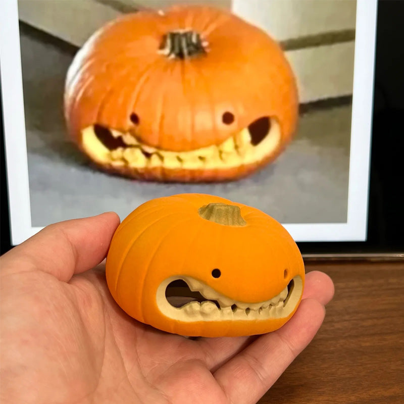 Handmade Purple Clay Ceramic Pumpkin