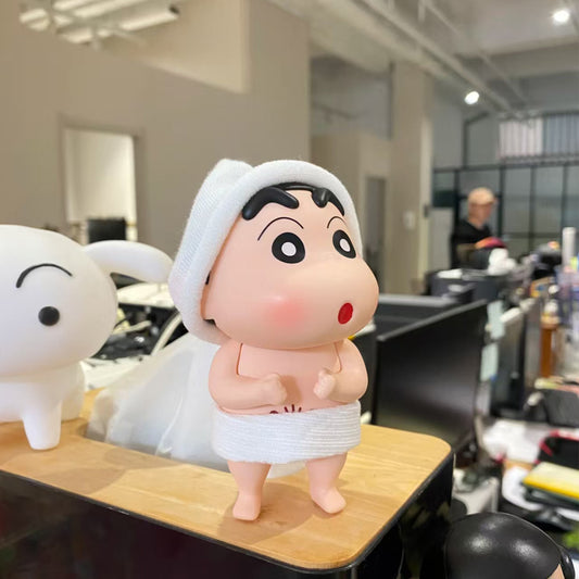 Shy Shin-Chan No Cloth Toy – High-quality PVC figure featuring the classic mischievous pose of Shin-Chan, ideal for collectors, anime lovers, and as a humorous gift for adults and kids alike
