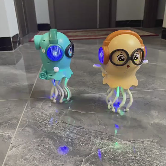 Interactive Dancing Jellyfish Toy for Kids, Light-Up LED Music Toy, USB Charging, Durable Non-Toxic ABS, Perfect Birthday or Holiday Gift for Boys and Girls